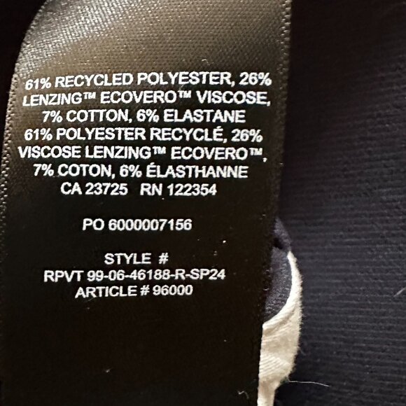 Aritzia The Effortless Pant (Re)ssential, Navy, Sz 10, New Without Tags - Picture 11 of 11